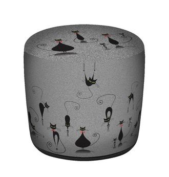 OEM Puf Cil&iacute;ndrico Codura Gr Cats De 40x40 Cm