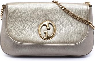 Gucci Pre-owned Gucci Medium Leather 1973 Chain Crossbody 251820 502752