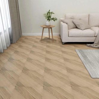 vidaXL vidaXL Tavole per Pavimenti 55 pcs Marrone 5,11 m&sup2; PVC