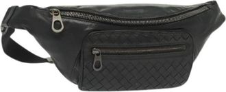 Bottega Veneta Pre-owned Heuptas - Dames - Vintage Heuptassen - Zwart - ONE Size - Leer - Vintage