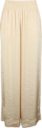 Attic and Barn Viscose Pantalone Broek - Dames - Wijde Broeken - Beige - 2XS - Broeken