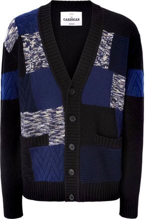 Missoni Cardigan In Pura Lana Con Inserti Fiammati E Zig Zag-Uomo