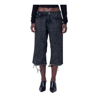 Rick Owens Bolan Cutoffs - Dames - Korte broeken - Grijs - Maat: W29 Katoen