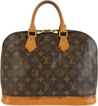 Louis Vuitton Pre-owned Monogram Boston Bag - Dames - Pre-owned - Bruin - Maat: ONE Size Zijde