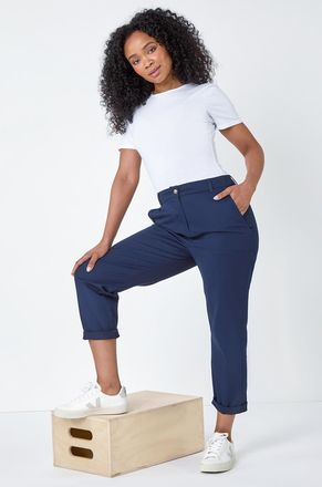 Roman Cotton Blend Stretch Chino Trousers