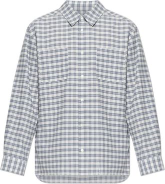 A.P.C. Malcom Shirt - Heren - Casual Overhemden - Blauw - L - Katoen - Overhemden