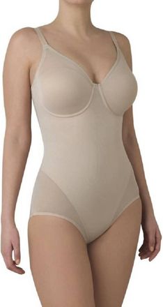 TC Fine Intimates Sheer Shaping And Comfort Bodybriefer In Nude