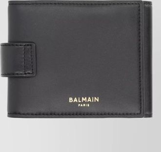 Balmain lambskin trifold wallet