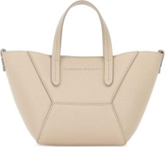 Brunello Cucinelli Sand Leather Handbag