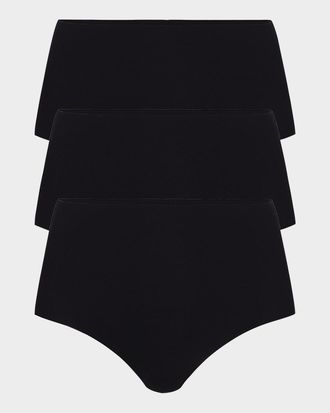 Commando Classic High-Rise Microfiber Bikini Briefs, Pack of 3