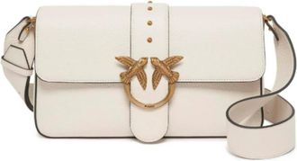 Pinko Pinko, Dames, Tassen, Wit, Maat: ONE Size Leer