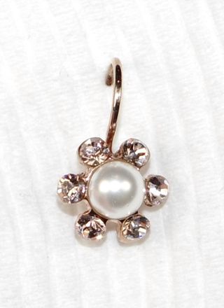 Mariana Womens Cookie Dough Earrings In Pearl/ Rose Gold