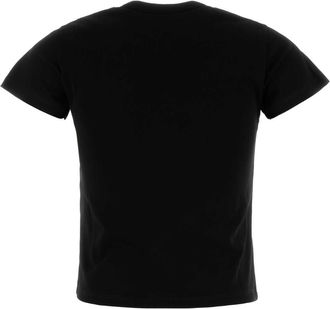 Alexander McQueen Alexander Mcqueen Womens Black Cotton T-shirt - Size EU 36 (Womens)
