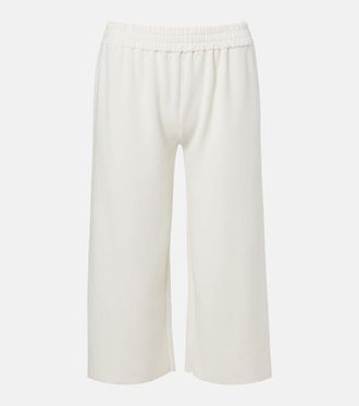 The Row Ozias cotton and silk cropped sweatpants