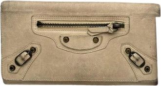 Balenciaga Pre-owned Wallets, female, Beige, Size: ONE SIZE Pre-owned Vintage Wallet
