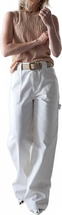 SER.O.YA Angelique Straight Leg Pants In White