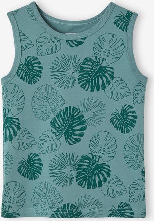 Vertbaudet Jungen Tr&auml;gershirt mit Recycling-Baumwolle gr&uuml;n