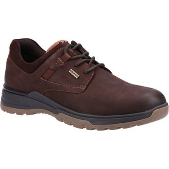 Hush Puppies Pele Leather Mens Brown Nubuck Lace-Up Shoes - Size UK 11