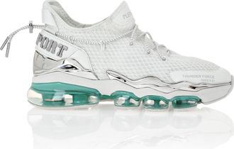 Plein Sport Runner Unisex in White/lightblue at Nordstrom, Size 40