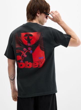 Obey Mens Exports graphic T-shirt