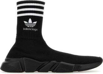 Balenciaga x adidas Speed high-top sneakers - men - Polyester/Spandex/Elastane/Rubber/Fabric - 40 - Black