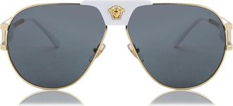 Versace VE2252 Asian Fit 147187 Mens Sunglasses Gold Size 63