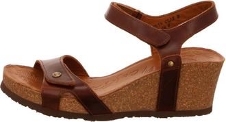Panama Jack Julia Clay Sandalen - Dames - Sleehakken - Bruin - 41 EU - Schoenen
