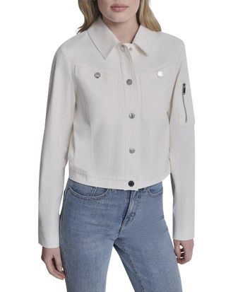 DKNY Twill Trucker Jacket