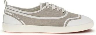 Carel Schoenen, Dames, Beige, 39 EU, Katoen, Sol Katoenen Lage Sneakers