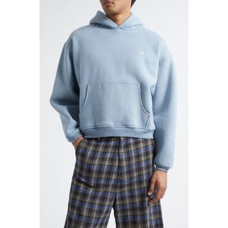 ERL Gender Inclusive Fleece Hoodie in Blue at Nordstrom, Size X-Large