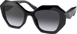 Prada PR 16WSF Symbole Asian Fit 1AB5D1 Womens Sunglasses Black Size 53
