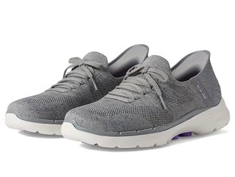 Skechers Go Walk 6 Lovely Day Hands Free Slip-Ins Womens Shoes Gray/Lavender : 10.5 B - Medium, Textile