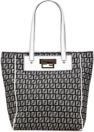 Fendi Pre-owned Tote Bags, female, Black, Size: ONE SIZE Pre-owned Leather Tote Bag
