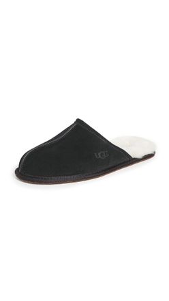UGG Mens Scuff Slipper, Black, 14 UK