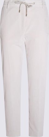 Eleventy White Cotton Pants