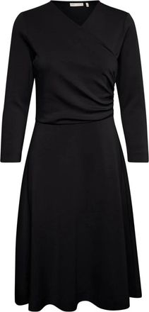 Inwear Midi Jurk - Dames - Korte kleedjes - Zwart - M - Kleedjes