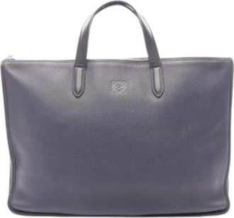 Loewe Pre-owned Tote Bags, male, Blue, Size: ONE SIZE Pre-owned Briefcase