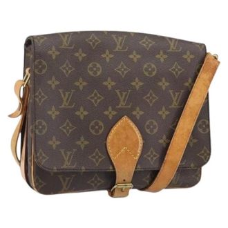 Louis Vuitton Pre-owned Cross Body Bags, female, Brown, Size: ONE SIZE Pre-owned Vintage Canvas Cross Body Bag