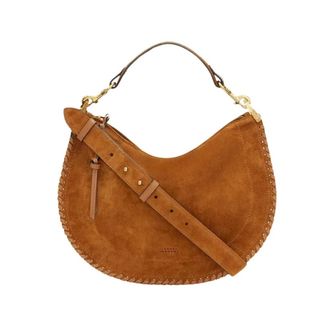Isabel Marant Oskan Soft Zip - Dames - Handtassen - Bruin - ONE Size - Leer - Tassen
