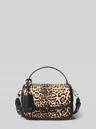 Guess Crossbody Bag aus echtem Rindsleder Modell Audrey in Black, Gr&ouml;&szlig;e 1