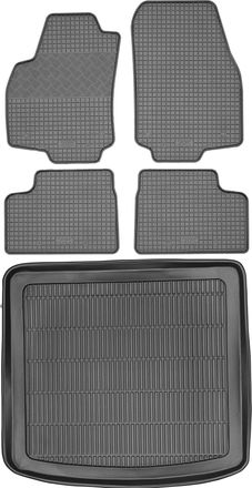 OEM Juego De Alfombrillas De Goma Para Coche Y Maletero Para Opel Astra Iii H Kombi (2005-2010)