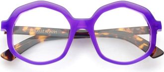 Emmanuelle Khanh Purple Corso Bio-Nylon Geometric Sunglasses