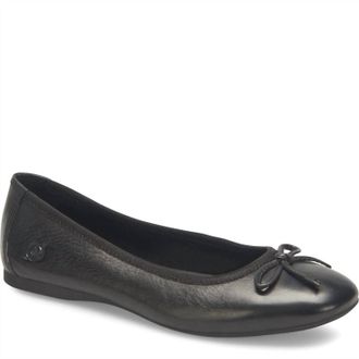 Born Womens Brin Flat Shoes In Black