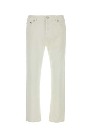 Pantaloni Torino White Stretch Denim Jeans