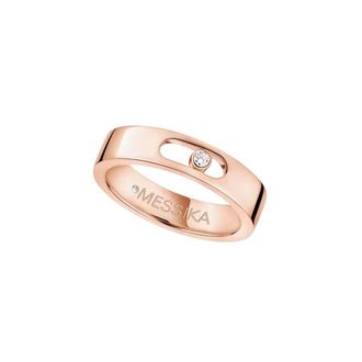 Messika Move Joaillerie Rose Gold Diamond Wedding Ring, Size 54