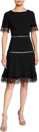 Shani Bar Shani A-Line Crepe Dress