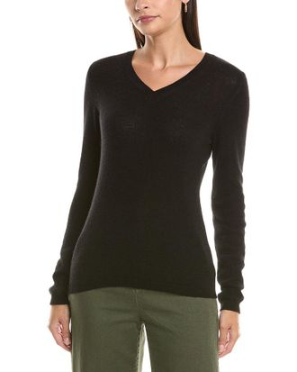 Fort&eacute; Cashmere V-Neck Cashmere Sweater