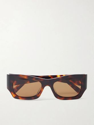 Celine Occhiali Da Sole In Acetato Tartarugato Con Montatura Quadrata