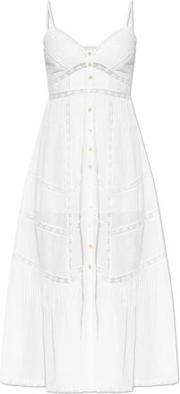 LoveShackFancy Jurk Esilda - Dames - Casual kleedjes - Wit - S - Katoen - Kleedjes