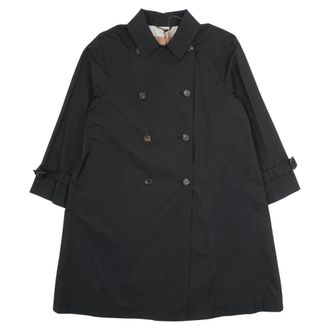 Max Mara Double-Breasted Coats, female, Black, Size: 2XS Double-Breasted Coats